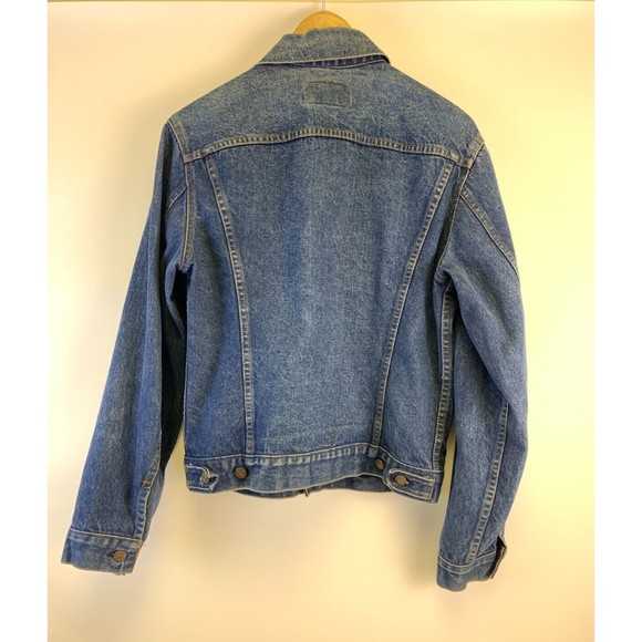 Levi Strauss 71205 Denim Trucker Jacket Button Jean Med Wash Collared Mens 42 L - Picture 5 of 9